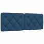 Preview: Bettgestell ohne Matratze Blau 140x190 cm Stoff