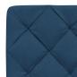 Preview: Bettgestell ohne Matratze Blau 140x190 cm Stoff