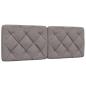 Preview: Bettgestell mit LED ohne Matratze Taupe 140x190 cm Stoff