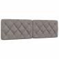 Preview: Bettgestell mit LED ohne Matratze Taupe 160x200 cm Stoff