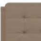Preview: Bettgestell mit Kopfteil Cappuccino-Braun 120x200 cm Kunstleder