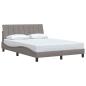 Preview: Bettgestell ohne Matratze Taupe 140x190 cm Stoff