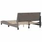 Preview: Bettgestell ohne Matratze Taupe 140x190 cm Stoff