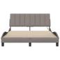 Preview: Bettgestell ohne Matratze Taupe 140x190 cm Stoff