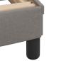 Preview: Bettgestell ohne Matratze Taupe 140x190 cm Stoff