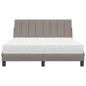 Preview: Bett mit Matratze Taupe 140x190 cm Stoff
