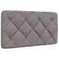 Preview: Bettgestell mit LED ohne Matratze Taupe 80x200 cm Stoff