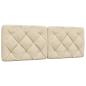 Preview: Bettgestell mit LED ohne Matratze Creme 140x190 cm Stoff