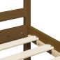 Preview: Massivholzbett Honigbraun 200x200 cm