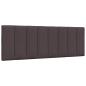 Preview: Bett mit Matratze Dunkelbraun 140x200 cm Stoff