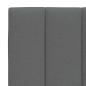 Preview: Bett mit Matratze Dunkelgrau 120x200 cm Stoff