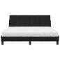 Preview: Bett mit Matratze Schwarz 160x200 cm Stoff