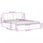 Preview: Bett mit Matratze Cappuccino-Braun 160x200 cm Kunstleder
