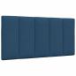 Preview: Bett mit Matratze Blau 100x200 cm Stoff