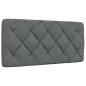 Preview: Bett mit Matratze Dunkelgrau 100x200 cm Stoff