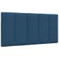 Preview: Bettgestell ohne Matratze Blau 100x200 cm Stoff
