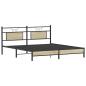 Preview: Bettgestell ohne Matratze Sonoma-Eiche 160x200 cm Holzwerkstoff