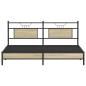 Preview: Bettgestell ohne Matratze Sonoma-Eiche 160x200 cm Holzwerkstoff