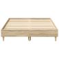 Preview: Bettgestell ohne Matratze Sonoma-Eiche 140x190 cm Holzwerkstoff