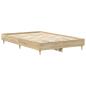 Preview: Bettgestell ohne Matratze Sonoma-Eiche 140x190 cm Holzwerkstoff