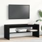 Preview: ARDEBO.de - TV-Schrank Schwarz Eichen-Optik 100x40x40 cm Holzwerkstoff