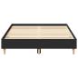Preview: Bettgestell ohne Matratze Schwarz 135x190 cm Holzwerkstoff