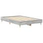 Preview: Bettgestell ohne Matratze Grau Sonoma 135x190 cm Holzwerkstoff