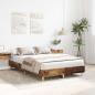 Preview: ARDEBO.de - Bettgestell ohne Matratze Altholz-Optik 135x190cm Holzwerkstoff