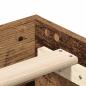 Preview: Bettgestell ohne Matratze Altholz-Optik 135x190cm Holzwerkstoff