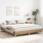 Preview: Bettgestell ohne Matratze Artisan-Eiche 200x200cm Holzwerkstoff