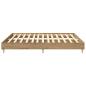 Preview: Bettgestell ohne Matratze Artisan-Eiche 200x200cm Holzwerkstoff