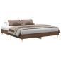 Preview: Bettgestell ohne Matratze Braun Eichen-Optik 200x200 cm