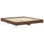 Preview: Bettgestell ohne Matratze Braun Eichen-Optik 200x200 cm