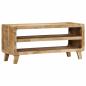 Preview: ARDEBO.de - TV-Schrank 105x46x32 cm Raues Massivholz Mango