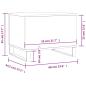 Preview: Couchtisch Grau Sonoma 60x44,5x45 cm Holzwerkstoff
