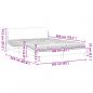 Preview: Bett mit Matratze Creme 160x200 cm Stoff