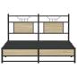 Preview: Bettgestell ohne Matratze Sonoma-Eiche 140x190 cm Holzwerkstoff
