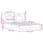 Preview: Bettgestell ohne Matratze Sonoma-Eiche 140x190 cm Holzwerkstoff