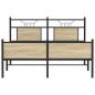 Preview: Bettgestell ohne Matratze Sonoma-Eiche 140x200 cm Holzwerkstoff