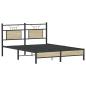 Preview: Bettgestell ohne Matratze Sonoma-Eiche 137x190 cm Holzwerkstoff