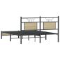 Preview: Bettgestell ohne Matratze Sonoma-Eiche 137x190 cm Holzwerkstoff