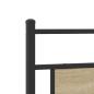 Preview: Metallbett ohne Matratze Sonoma-Eiche 200x200 cm