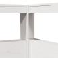 Preview: Massivholzbett mit Regal ohne Matratze Weiß 75x190 cm Kiefer