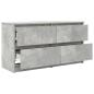 Preview: TV-Schrank Betongrau 100x35x54 cm Holzwerkstoff