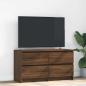 Preview: ARDEBO.de - TV-Schrank Braun Eichen-Optik 100x35x54 cm Holzwerkstoff