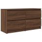 Preview: TV-Schrank Braun Eichen-Optik 100x35x54 cm Holzwerkstoff