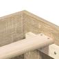 Preview: Bettgestell ohne Matratze Sonoma-Eiche 200x200 cm Holzwerkstoff
