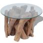 Preview: Couchtisch Massivholz Teak Treibholz 60 cm