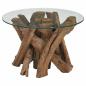 Preview: Couchtisch Massivholz Teak Treibholz 60 cm