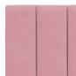 Preview: Bett mit Matratze Rosa 140x200 cm Samt